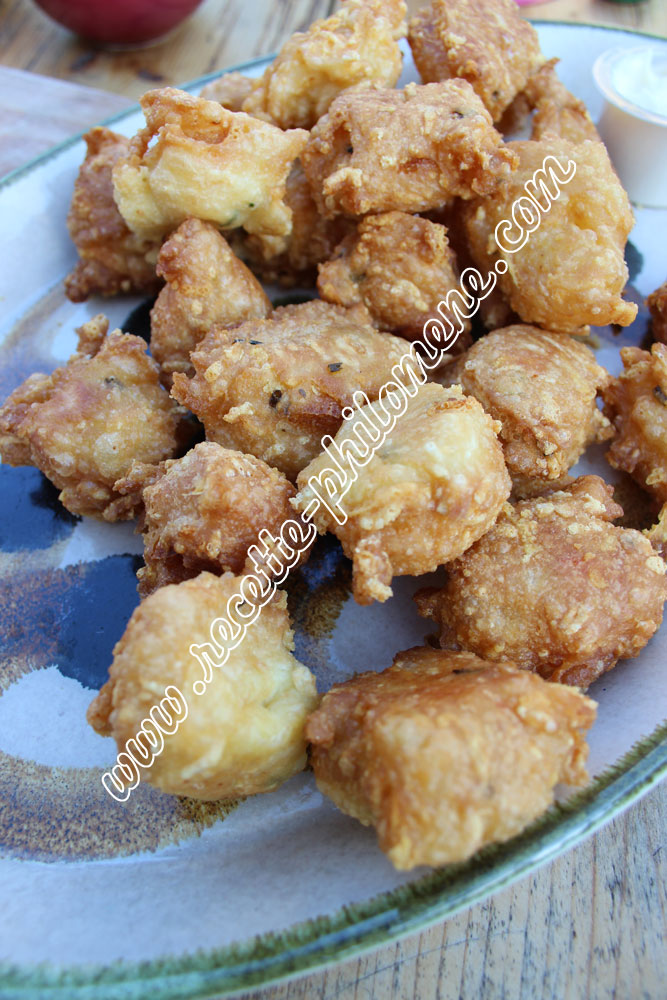 Photo de la recette : Beignets de surimi au piment de cayenne