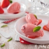 Sorbet fraises à la Vichy Célestins