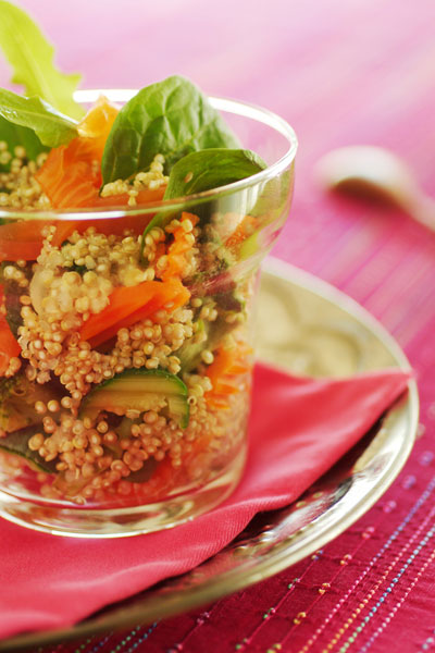 Photo de la recette : Salade de quinoa aux petits légumes