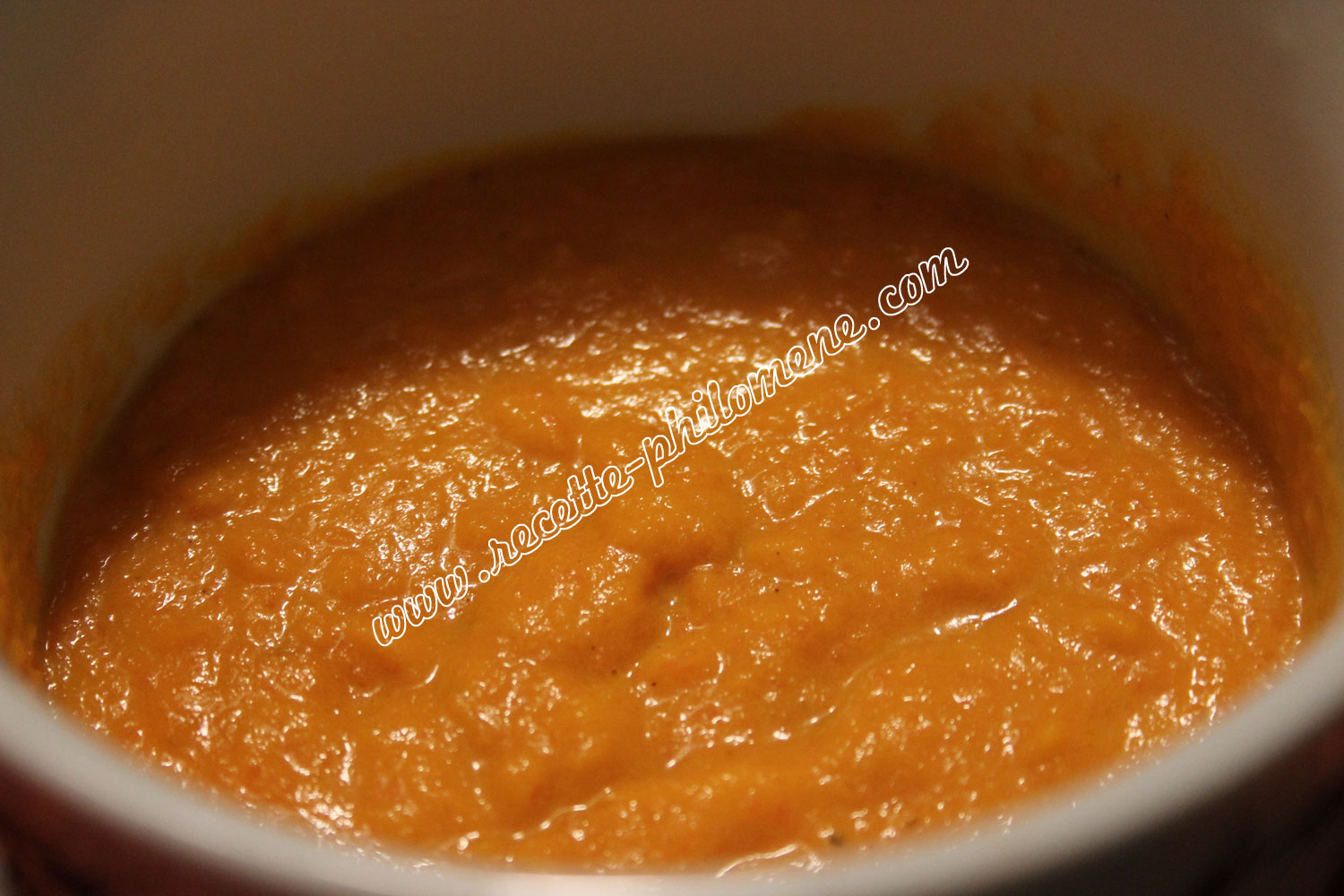 Photo de la recette : Velouté de carottes au lait de coco et curry